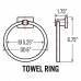 Randall Series Towel Ring Bath Accessories  Brushed Nickel - B00JJ39T6U